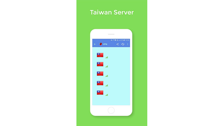 Ubah server Taiwan