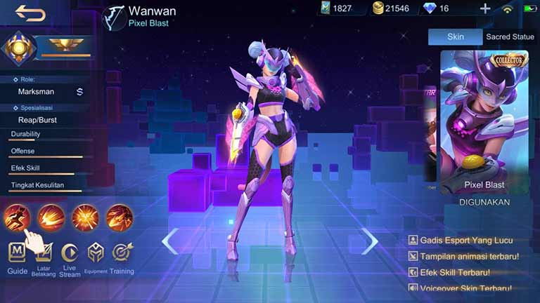 Wanwan Hero Tersulit Di Mobile Legends