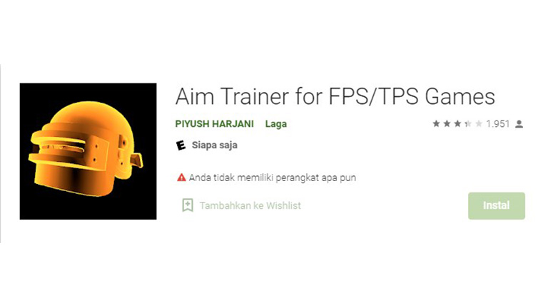 Aplikasi Aim Trainer For Fps Tps Games